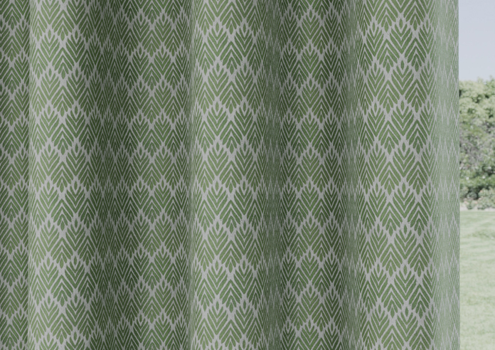 Aspen Eyelet, Green - Ready Made Curtains - Image 5